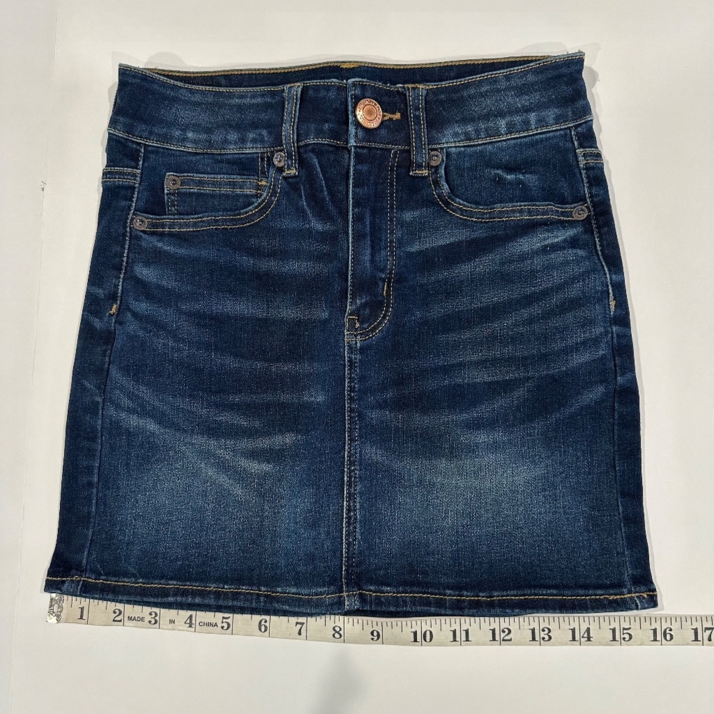 American Eagle - Next Level Stretch‎ Denim Skirt - Size 0 - NEW With Tags. - Picture 8 of 8